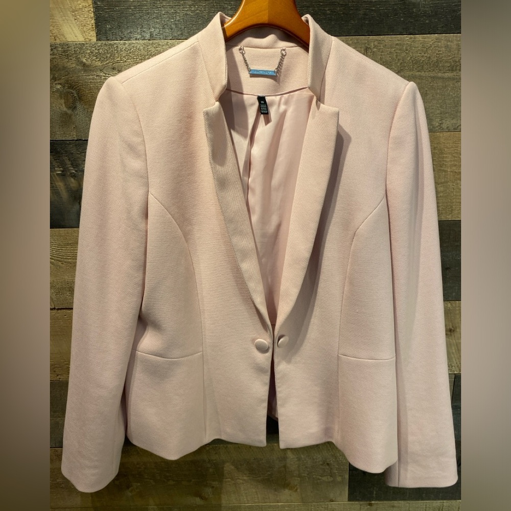 WHBM White House Black Market Pastel Pink Blazer, Size 16